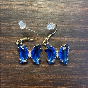Blue Butterfly Earrings